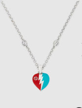 Load image into Gallery viewer, Gucci Interlocking G Heart Lightning Charm Necklace