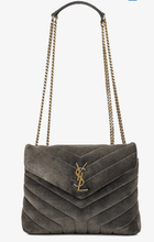 Load image into Gallery viewer, Saint Laurent Small Loulou Chain Bag in Storm