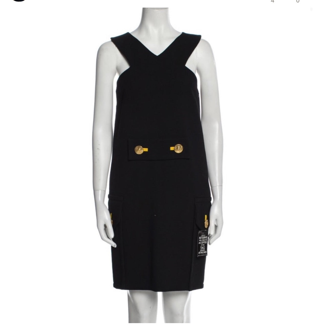 Versace Shift Dress in Black