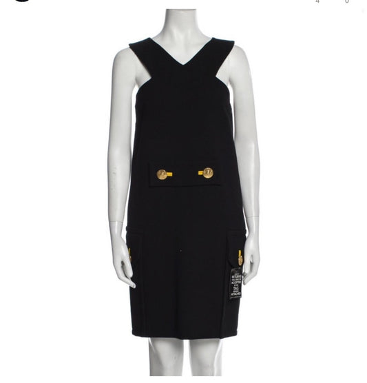 Versace Shift Dress in Black