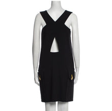 Load image into Gallery viewer, Versace Shift Dress in Black