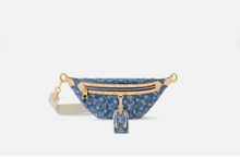 Load image into Gallery viewer, Louis Vuitton High Rise Monogram Denim Bag Bumbag M46837 BLEU Brand New in Box
