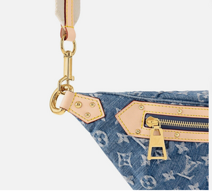 Louis Vuitton High Rise Monogram Denim Bag Bumbag M46837 BLEU Brand New in Box