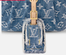 Load image into Gallery viewer, Louis Vuitton High Rise Monogram Denim Bag Bumbag M46837 BLEU Brand New in Box