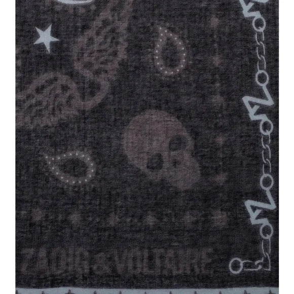 Zadig & Voltaire Delta Bandana Scarf in Black