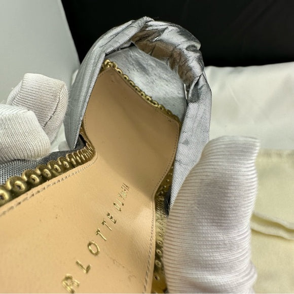 Charlotte Olympia Lola Metallic High Heel Stiletto Shoe