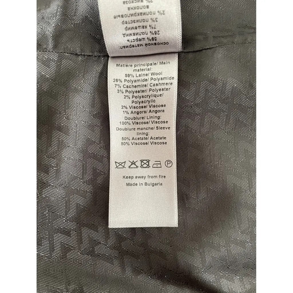 Zadig & Voltaire Grey Chevron Coat
