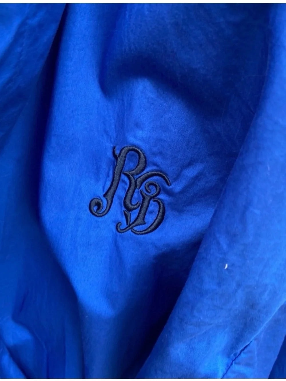 Robert Graham Men's Cobalt Blue Robe Coat with Monogram NWT L/XL