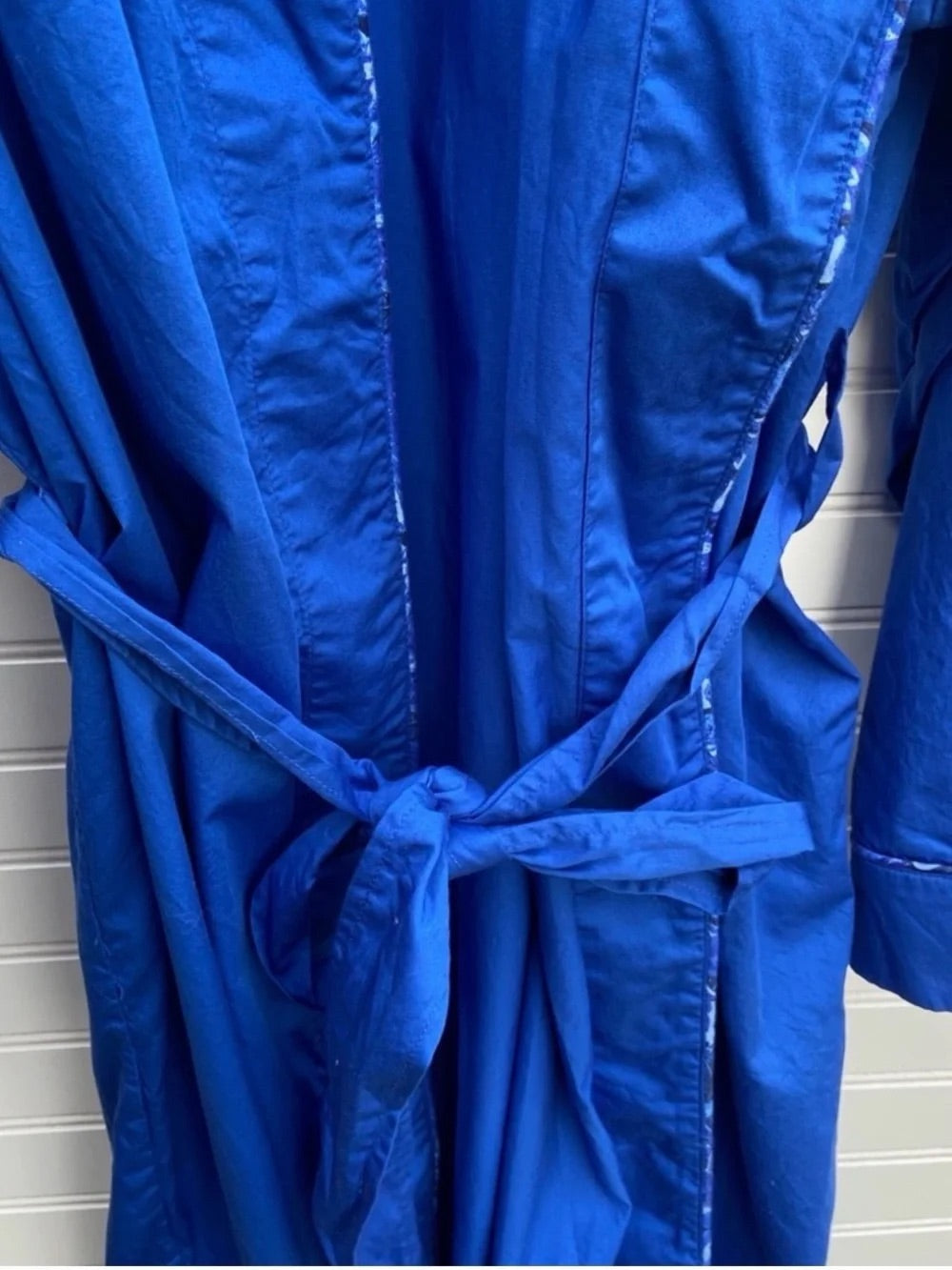 Robert Graham Men's Cobalt Blue Robe Coat with Monogram NWT L/XL