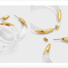 Load image into Gallery viewer, Alexis Bittar Molten Hoop Earrings NEW