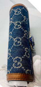 Gucci Super Mini Dionysus Shoulder Bag in GG Blue Denim