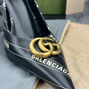Gucci x Balenciaga Leather Heels –