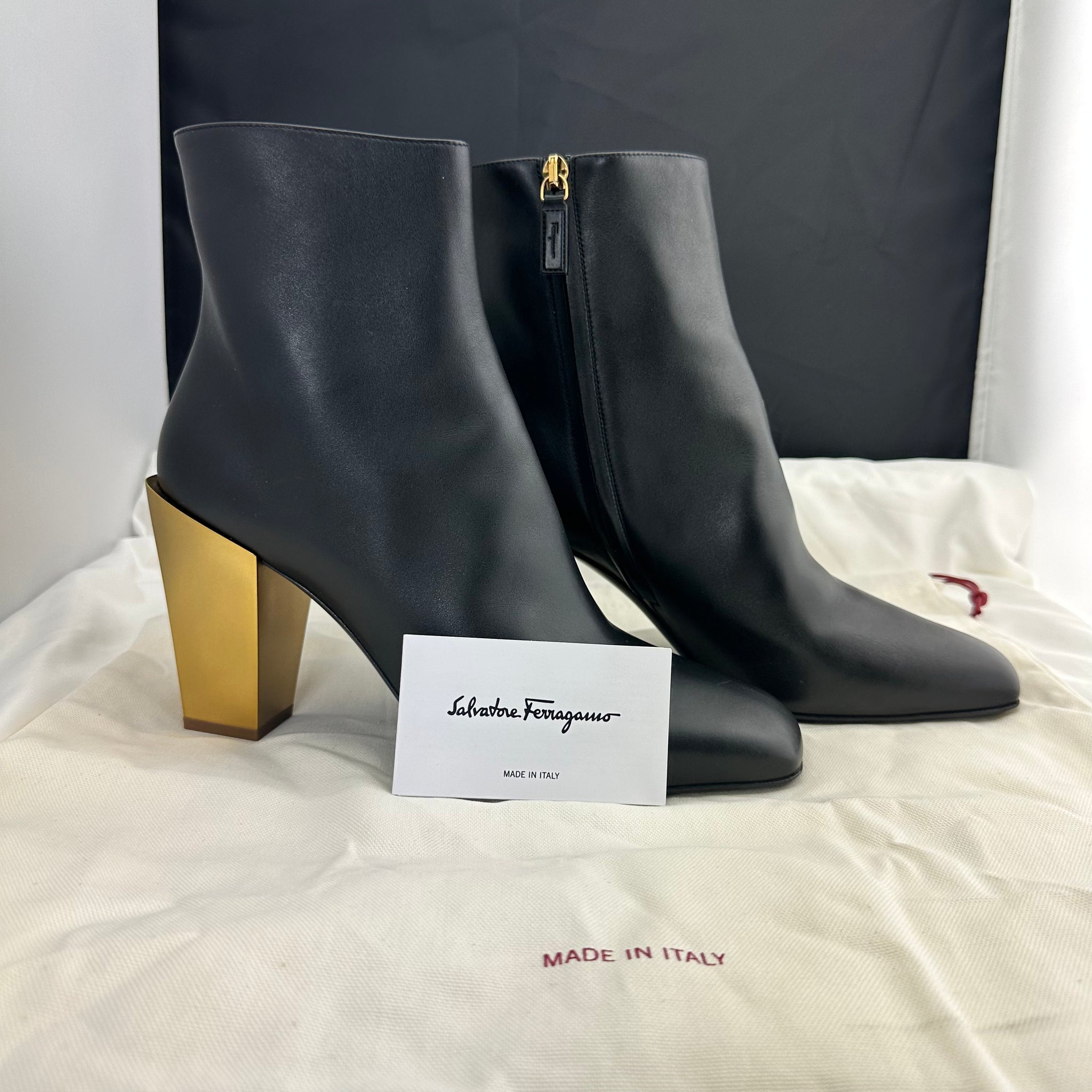 Salvatore ferragamo booties sales