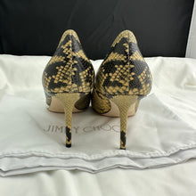 Load image into Gallery viewer, Jimmy Choo Leather Pattern Print Love 85 Pointed Pumps