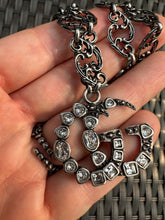 Load image into Gallery viewer, Gucci GG Marmont Crystal Necklace In Silver