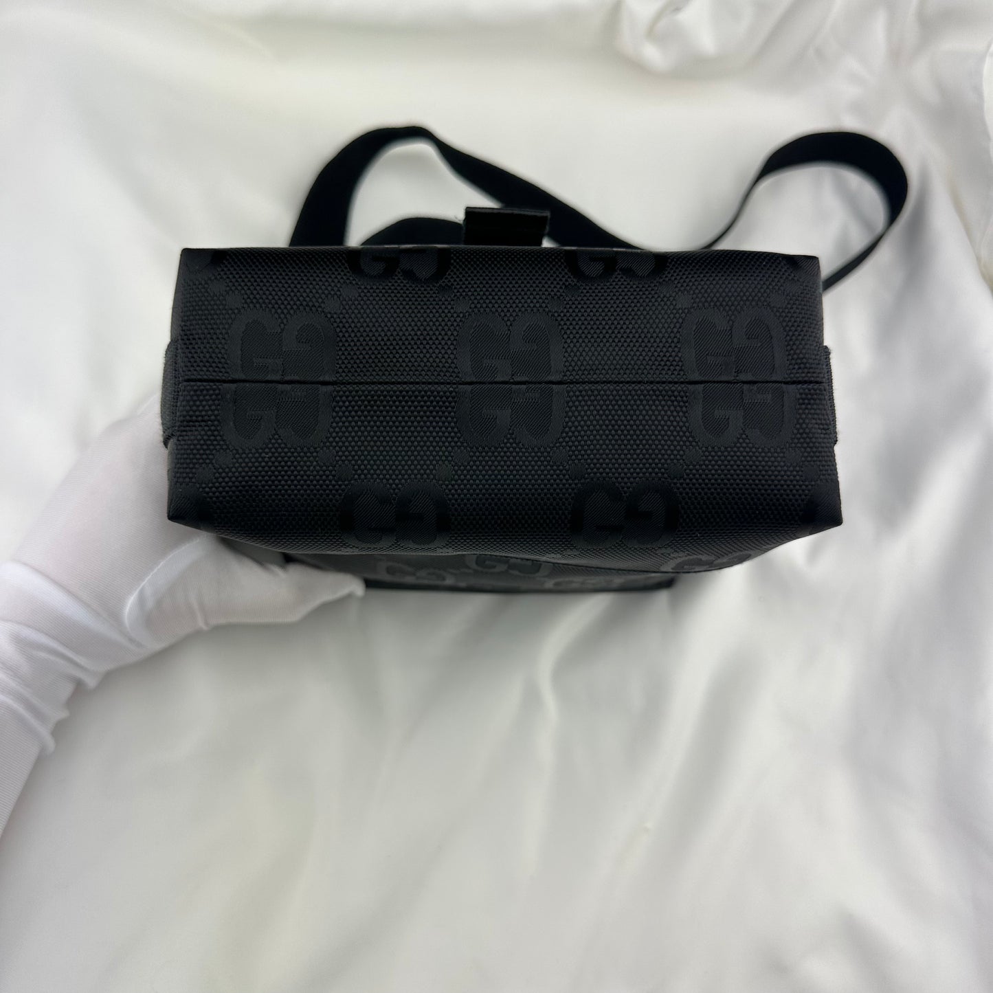 Gucci Off the Grid GG Nylon Messenger Bag in Black