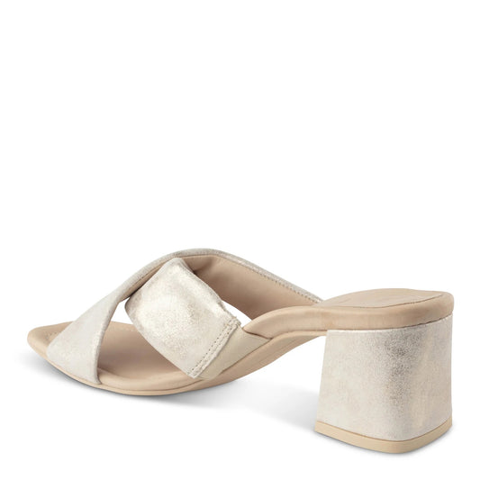 Paul Green Lauren Sandal in Mineral Metallic