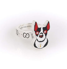 Load image into Gallery viewer, Gucci Orso Dog Ring in Sterling Silver