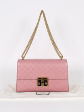 Load image into Gallery viewer, Gucci Medium Padlock Guccissima Shoulder Bag in Pink