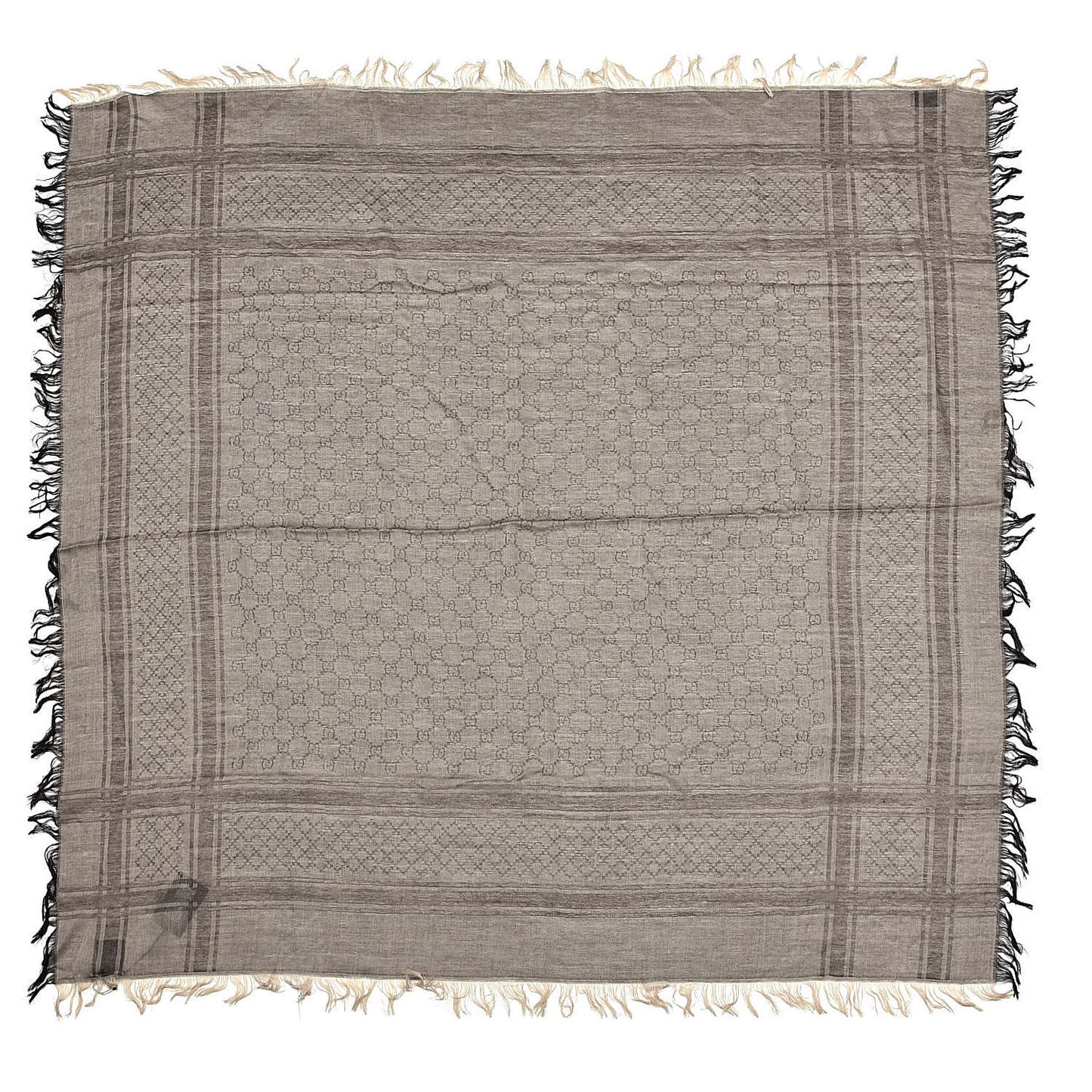 Gucci GG Guccissima Monogram Surviee Scarf in Brown