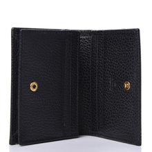 Load image into Gallery viewer, Gucci Linea Farfalla Leather Butterfly Card Case in Black