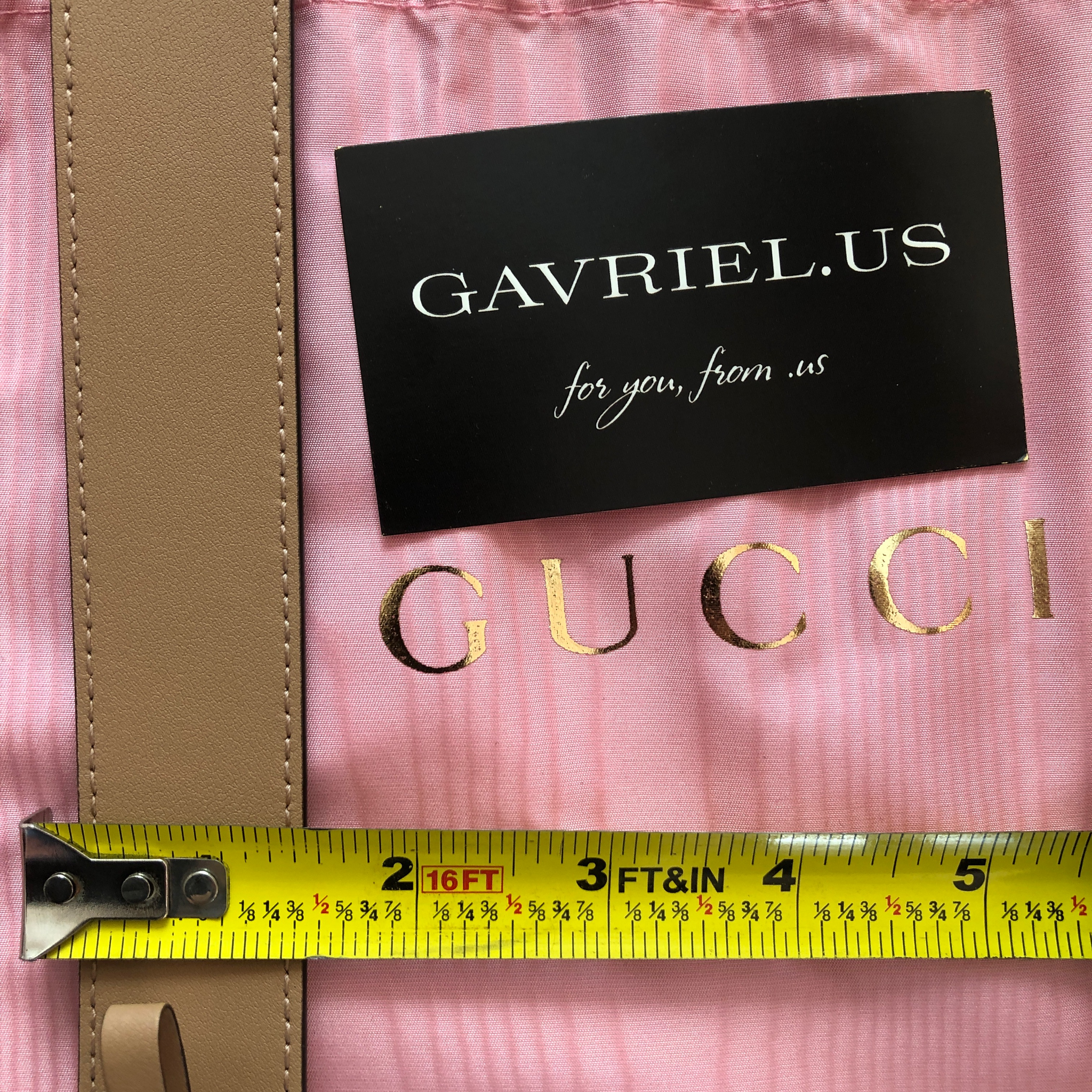 Gucci pink 2025 dust bag