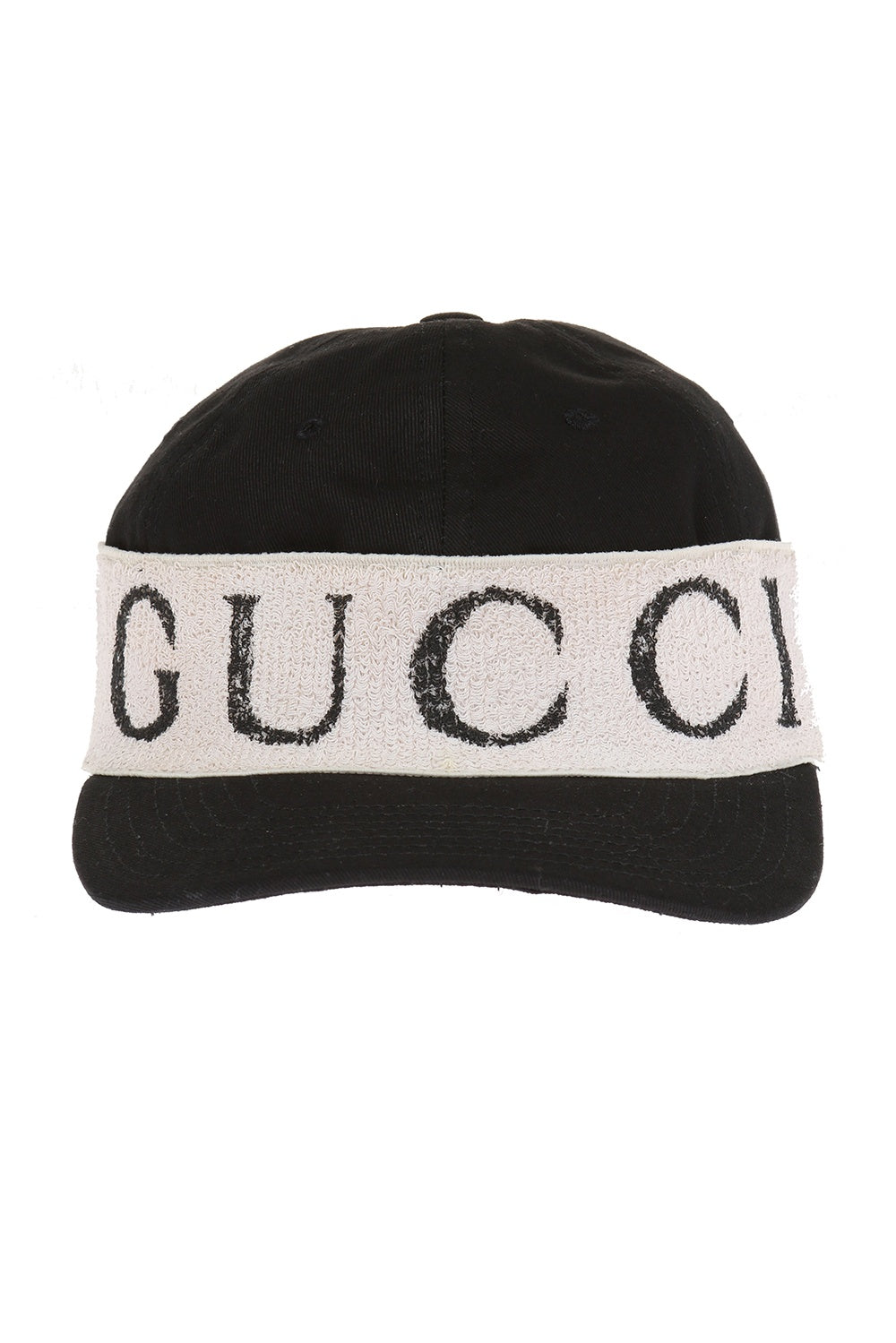 Gucci Canvas Baseball Hat with LOGO Headband in Black