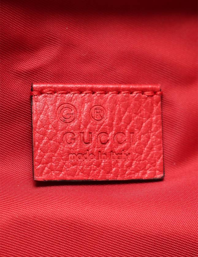 Gucci GG Guccissima Nylon Cosmetic Bag in Red –