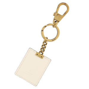 Gucci Embroidered Worldwide Keychain in White