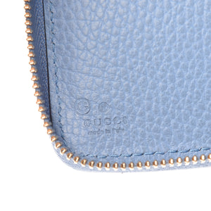 Gucci Original Leather Dollar Calf Wallet in Mineral Blue
