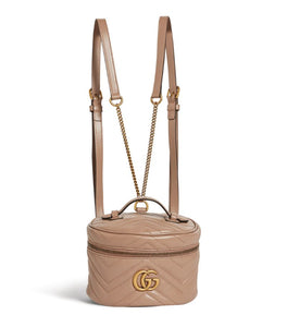 Gucci GG Marmont Matelasse Mini Backpack in Old Rose