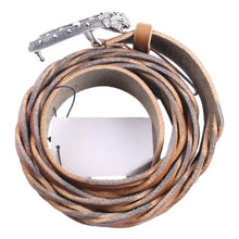 Load image into Gallery viewer, Gucci Dionysus Braided Leather Belt in Brown