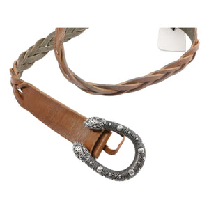 Gucci Dionysus Braided Leather Belt in Brown