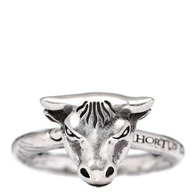 Load image into Gallery viewer, Gucci Anger Forest Bulls Head Ring in Sterling Silver