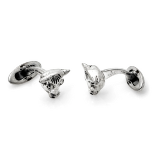 Gucci Anger Forest Bull Cuff Links in Sterling Silver