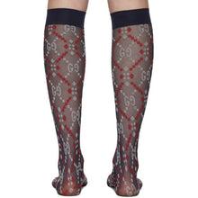 Load image into Gallery viewer, Gucci GG Jacquard Mesh Socks in Navy