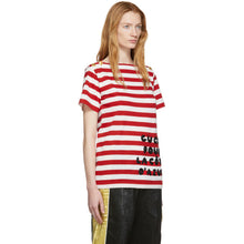 Load image into Gallery viewer, Gucci S/S Striped Pour La Cote D&#39;Azur T-Shirt in Red and White