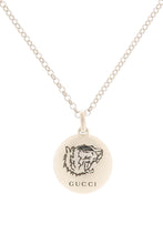 Load image into Gallery viewer, Gucci Blind X Love Round Necklace in Silver
