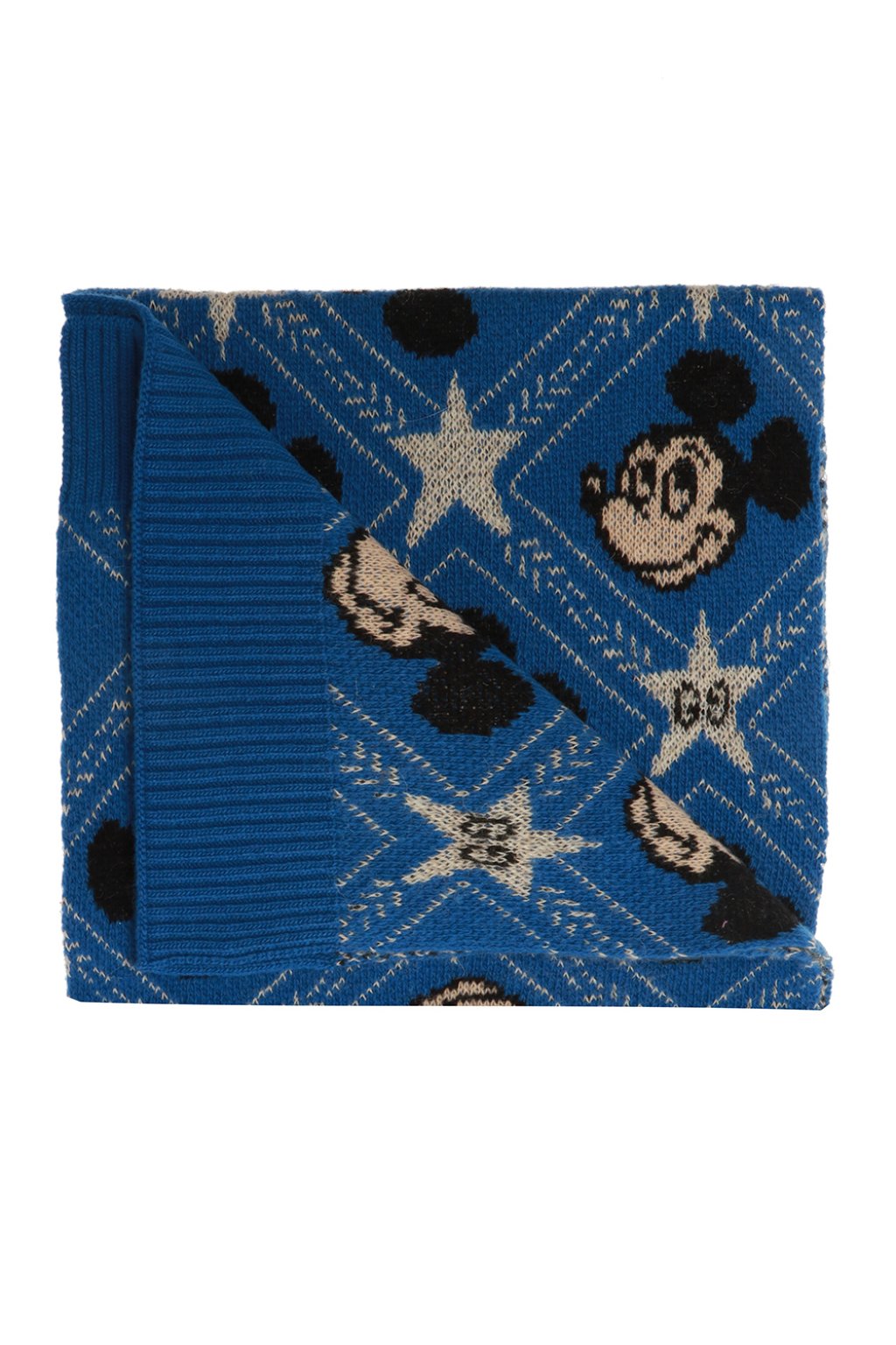 Gucci x Disney Mickey Mouse Wool Scarf In Blue – Gavriel.us
