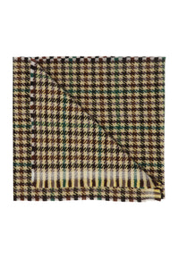 Gucci Houndstooth Kitten Robe Scarf in Brown