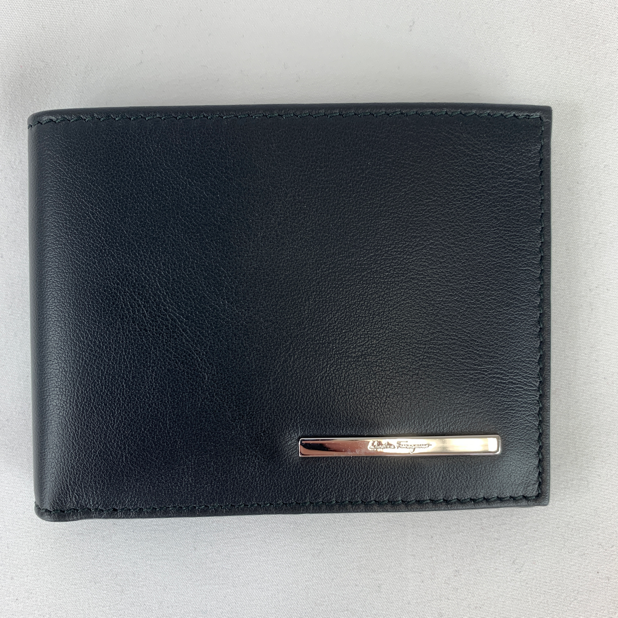 Ferragamo Classic Leather Bifold Wallet in Purple for Men