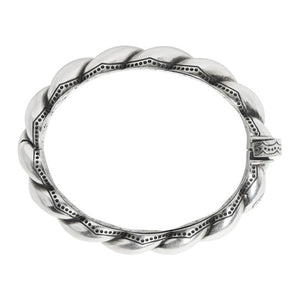 Gucci Metallic Twisted Garden Bracelet in Sterling Silver