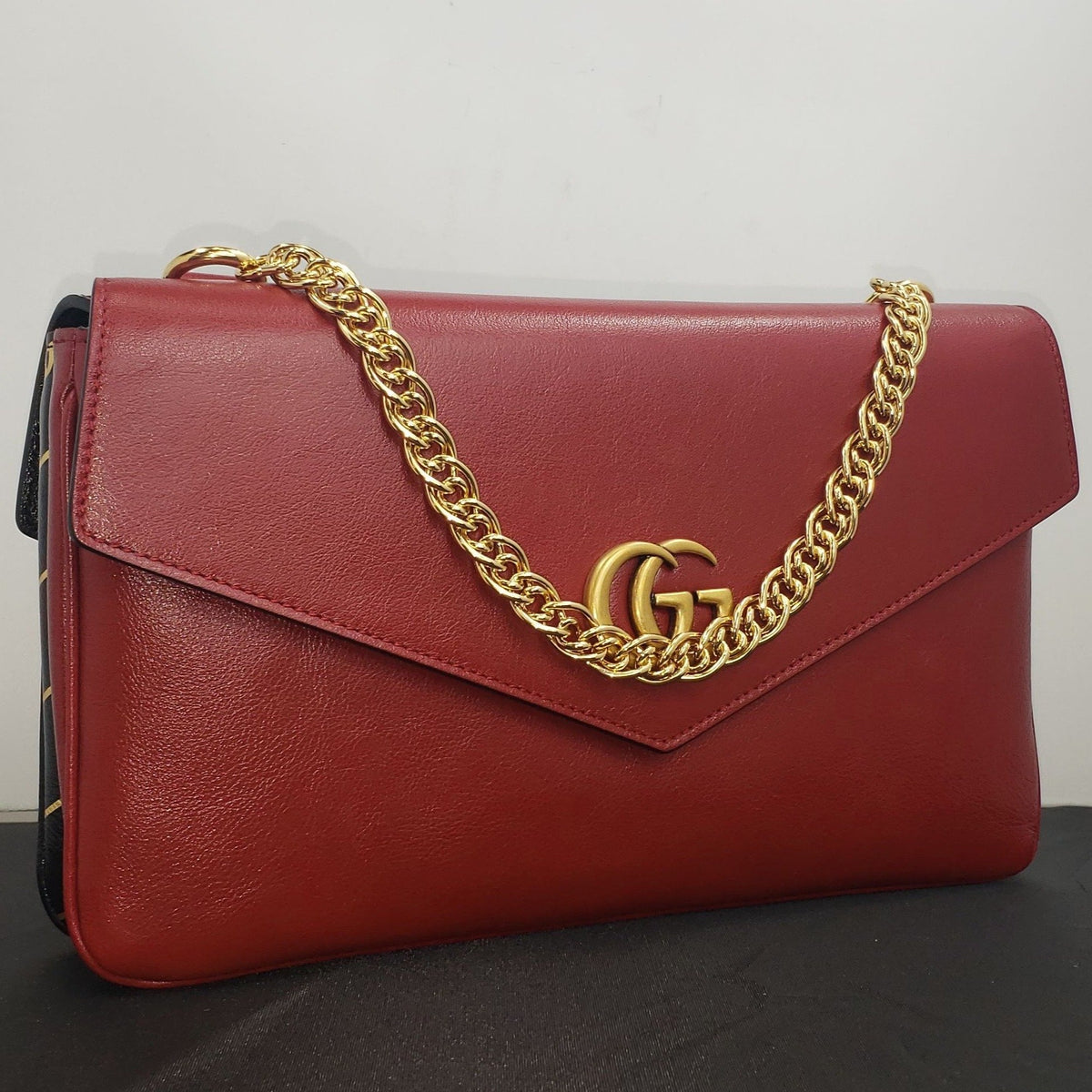 Gucci Thiara Medium Double Envelope Bag Black/Red – Gavriel.us
