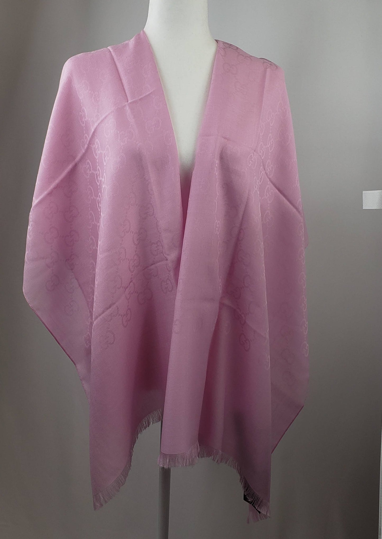 Gucci Monogram GG Long Scarf in Rose Pink