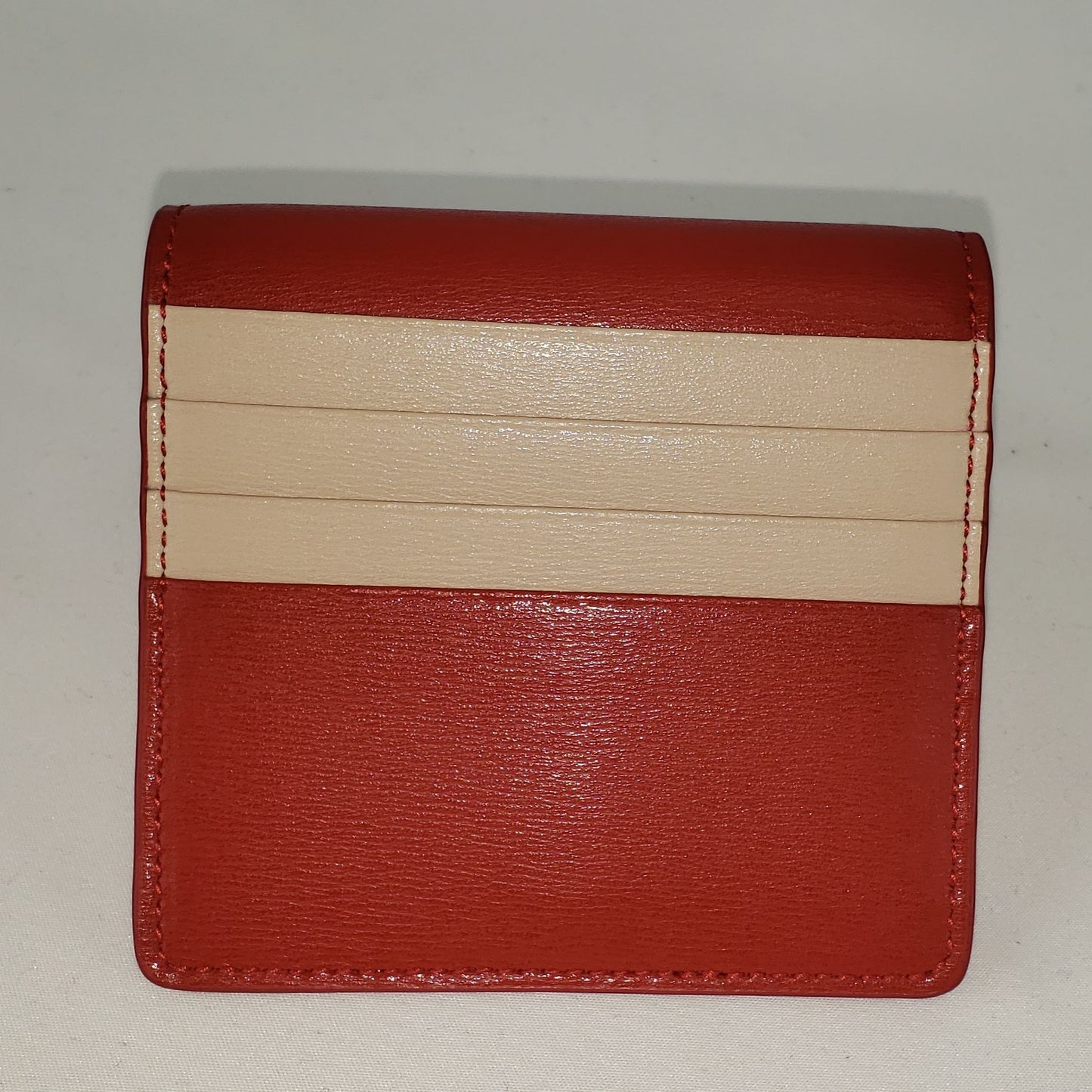 Salvatore Ferragamo Gancini City French Wallet in Lipstick Red