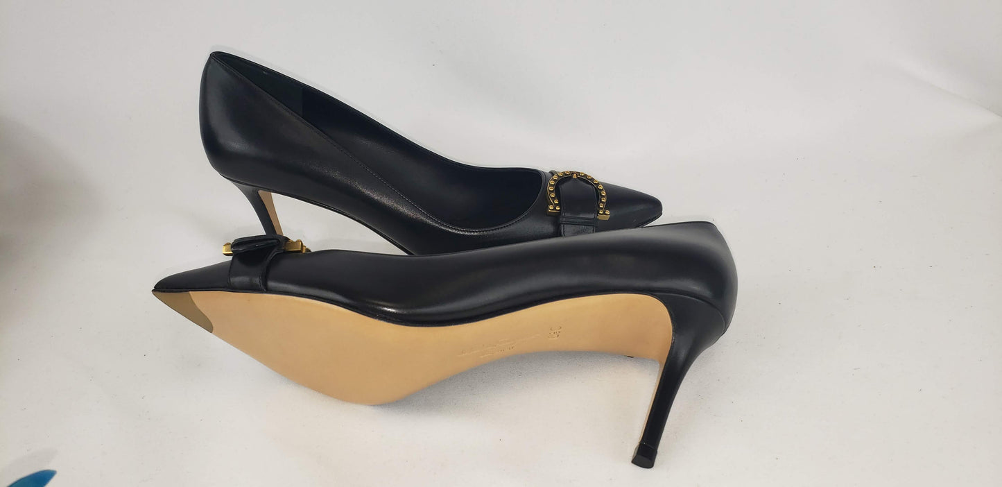 Salvatore Ferragamo Airola Pump Heel in Black