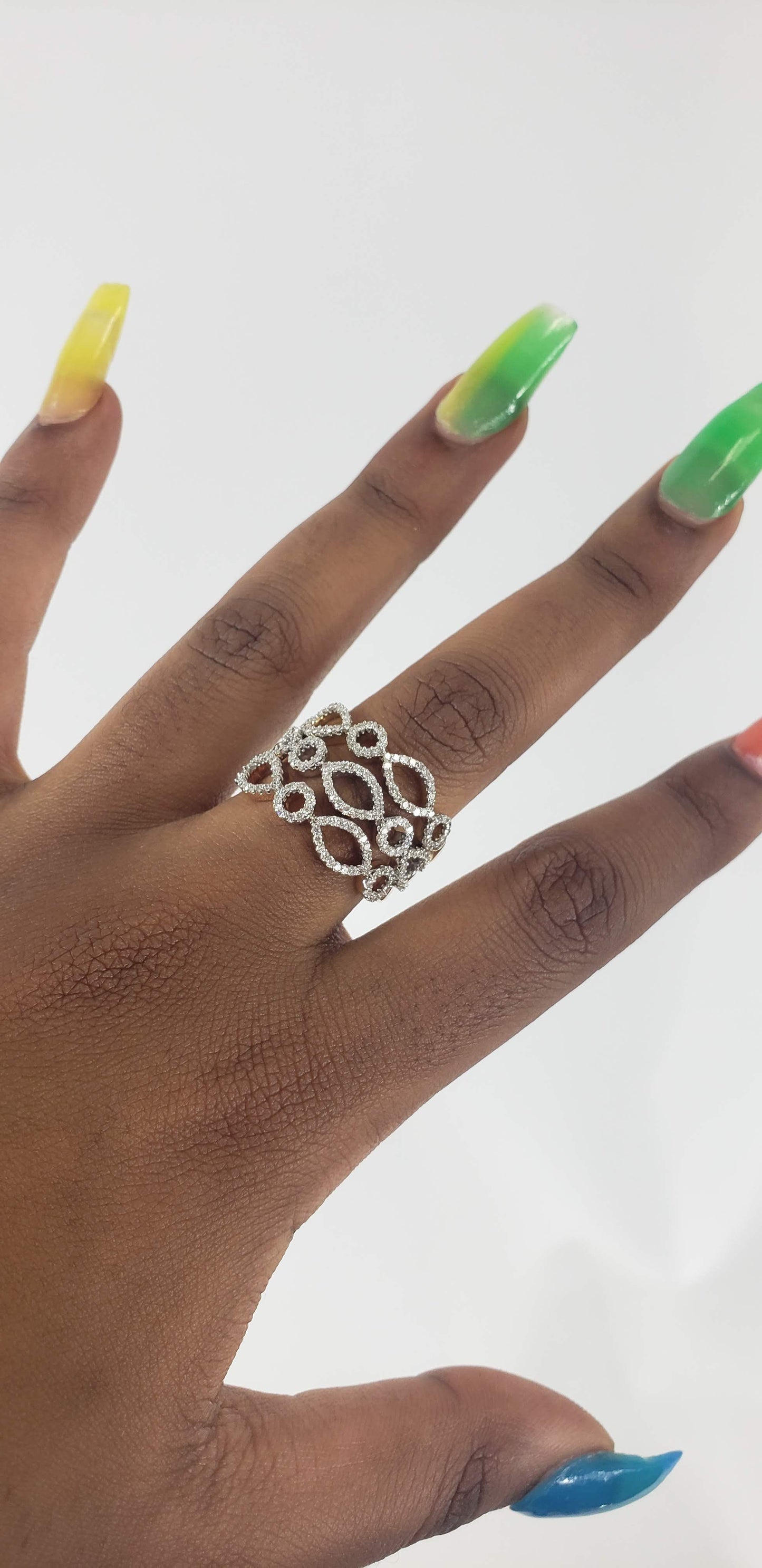 Set of 3 Stackable Diamond Rings in Gold