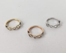 Load image into Gallery viewer, Set of 3 Stackable Diamond Rings in Gold