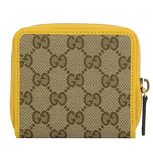 Load image into Gallery viewer, Gucci Original GG Canvas French Wallet in Beige and Buttercup Yellow