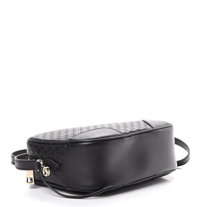 Gucci GG Microguccissima Leather Bree Camera Bag in Black